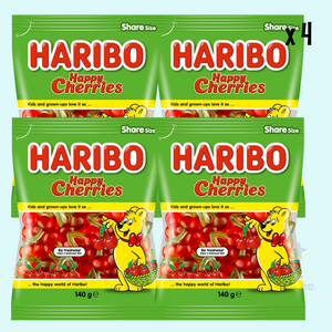 Haribo Happy Cherries 142g - 4 Pack