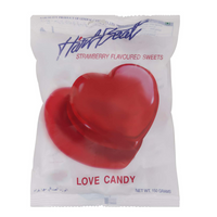 Heartbeat Jumbo Love Candy Strawberry Flavour 6g x 50 Piece Pack - Aussie Variety-AU Ancel Online