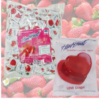 Heart Beat Jumbo Love Candy Strawberry Flavour 6g - 166 Piece Pack (1kg) - Aussie Variety-AU Ancel Online
