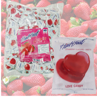 Heart Beat Jumbo Love Candy Strawberry Flavour 6g - 166 Piece Pack (1kg) - Aussie Variety-AU Ancel Online