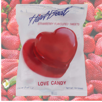 Heartbeat Jumbo Love Candy Strawberry Flavour 6g x 50 Piece Pack - Aussie Variety-AU Ancel Online
