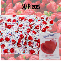 Heartbeat Jumbo Love Candy Strawberry Flavour 6g x 50 Piece Pack - Aussie Variety-AU Ancel Online
