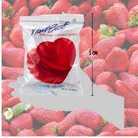 Heartbeat Jumbo Love Candy Strawberry Flavour 6g x 50 Piece Pack - Aussie Variety-AU Ancel Online