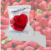 Heart Beat Jumbo Love Candy Strawberry Flavour 6g - 166 Piece Pack (1kg) - Aussie Variety-AU Ancel Online