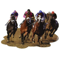 Horse Racing Cutouts 4 Piece 29cm Melbourne Cup Derby Wall Decoration
