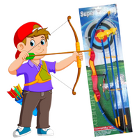 Kids Archery Set Toy Bow And 3 Suction Arrows
