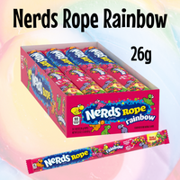Nerd Rope Rainbow 26g x 24 Pack American Candy - Aussie Variety-AU Ancel Online