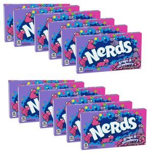 Nerds Candy Strawberry And Grape141g Theatre Box - 12 Pack American Candy