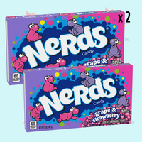 Nerds Candy Strawberry And Grape141g Theatre Box - 2 Pack American Candy
