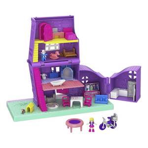 Pocket Doll House - Pollyville Pocket House With Doll And Accessories