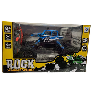 Rock Off-Road Full Function Radio Control Vehicle With USB Charger (Blue)
