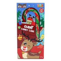 Rudolph Giant Rainbow Candy Cane 57g Strawberry Flavour
