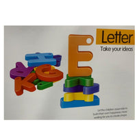 Seton Letters Puzzle Block 120 Pieces In 8 Assorted Colours Building Kids Toy
