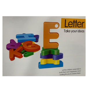 Seton Letters Puzzle Block 120 Pieces In 8 Assorted Colours Building Kids Toy