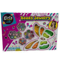 Girls Fashion Beads Jewellery Arts and Crafts Set
