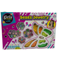 Girls Fashion Beads Jewellery Arts and Crafts Set
