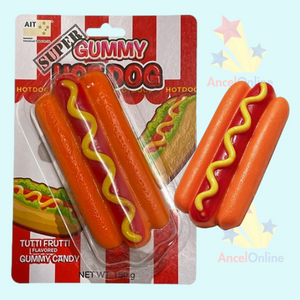 Super Gummy Hot Dog 150g Tutti Frutti Flavour
