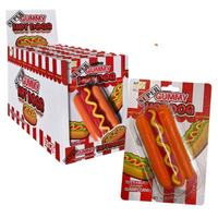 Super Gummy Hot Dog 150g - 12 Pack Tutti Frutti Flavour
