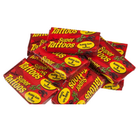 Super Tattoos Bubble Gum 5.5g x 50 Piece Pack - Aussie Variety-AU Ancel Online
