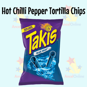 Takis Blue Heat Hot Chilli Pepper Tortilla Chips 92.3g American Snack