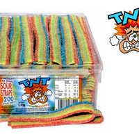 TNT Rainbow Sour Straps 1.4kg (200 Straps) - Aussie Variety-AU Ancel Online