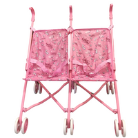 Twin Dolls Stroller To Fit Up To 46cm Doll