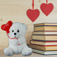 White Teddy Bear With Love Red Heart Balloon 18cm - Aussie Variety-AU Ancel Online
