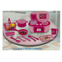 Pretend Play Kitchen Play Set – Stove Utensils Pot And Pan Play Food
