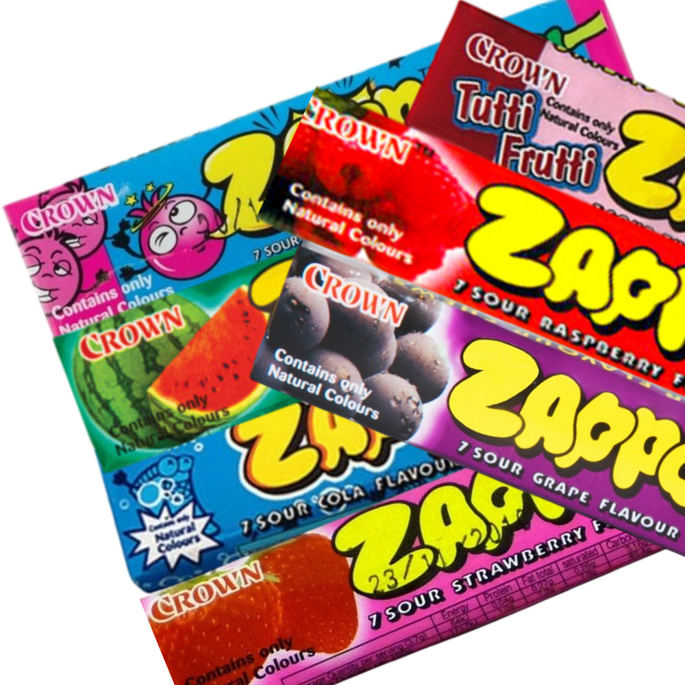 Zappo Chews 26g - 7 Assorted Flavours - 7 Pack - Aussie Variety-AU Ancel Online