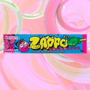 Zappo Chews Bubblegum 26g - 20 Pack - Aussie Variety-AU Ancel Online