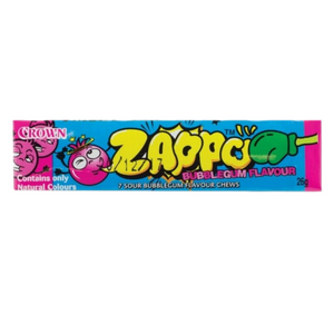 Zappo Chews Bubblegum 26g - 20 Pack - Aussie Variety-AU Ancel Online