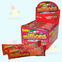 Zappo Millions Strawberry Flavour 75g x 24 Piece Pack - Aussie Variety-AU Ancel Online