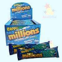 Zappo Millions Blueberry Flavour 75g - 24 Pack - Aussie Variety-AU Ancel Online
