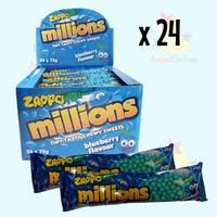 Zappo Millions Blueberry Flavour 75g - 24 Pack - Aussie Variety-AU Ancel Online
