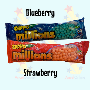 Zappo Millions Variety Strawberry Blueberry Flavour 75g - 6 Pack - Aussie Variety-AU Ancel Online