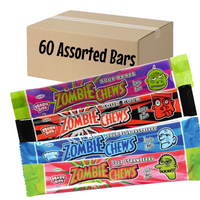 Zombie Chews Assorted Flavours 28g - 60 Bar Pack - Aussie Variety-AU Ancel Online
